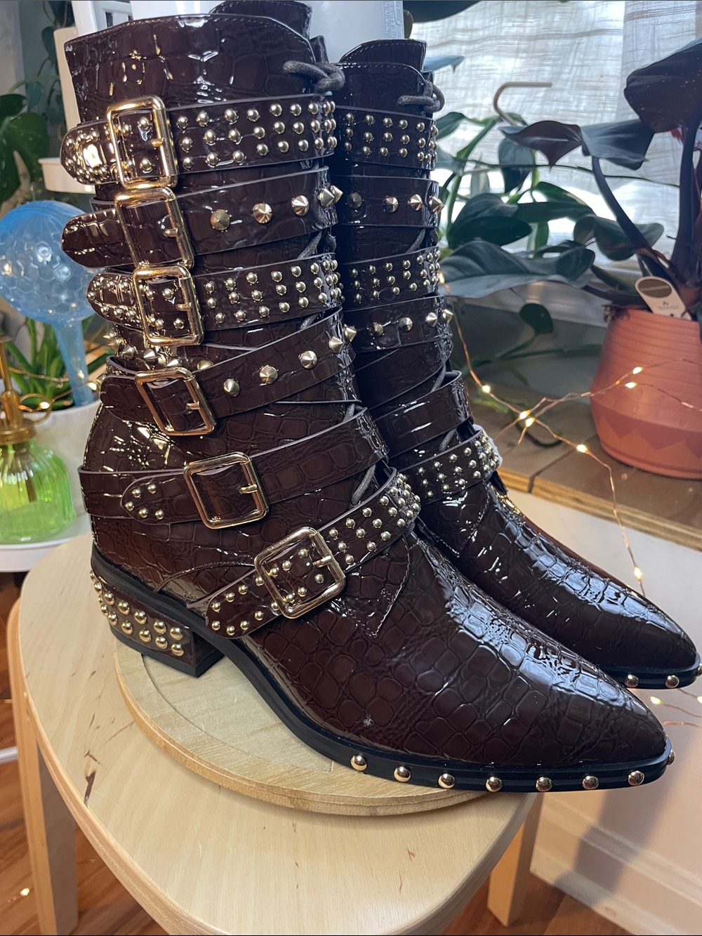 Studded boots